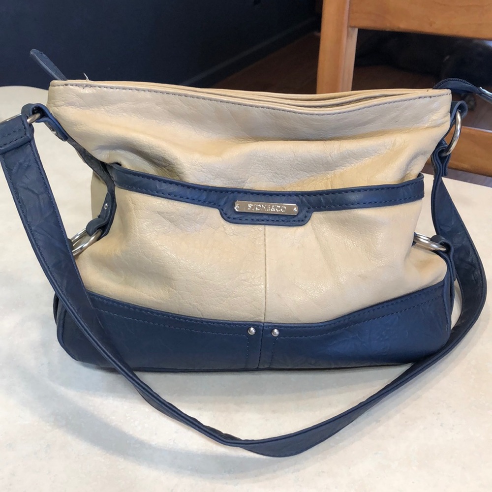 Faux leather purse